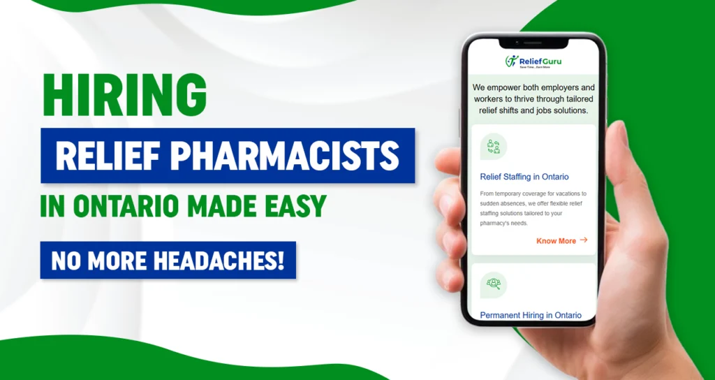 relief pharmacist ontario
